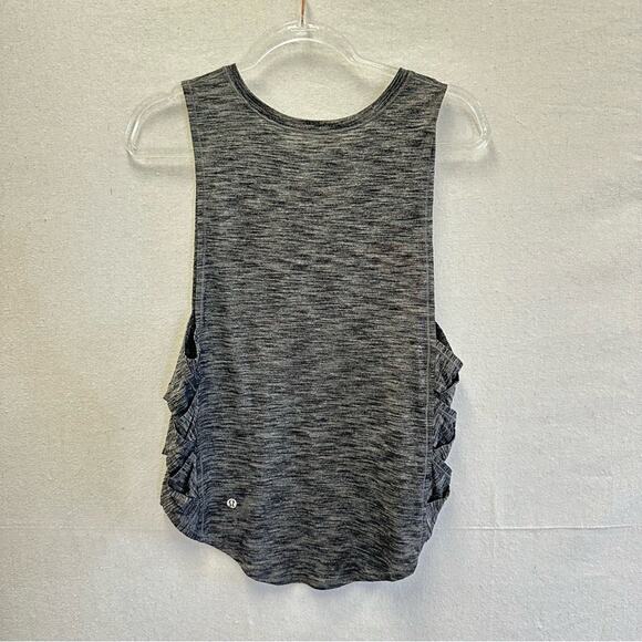 Lululemon Var-City Lattice Muscle Tank in Heathered Black size 6/8 - Picture 12 of 15
